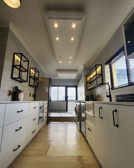 Interior wall and tiling in a renovated home